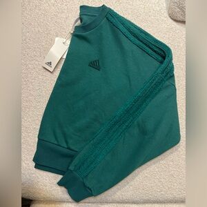 NWT Adidas Cropped Forest Green Crewneck